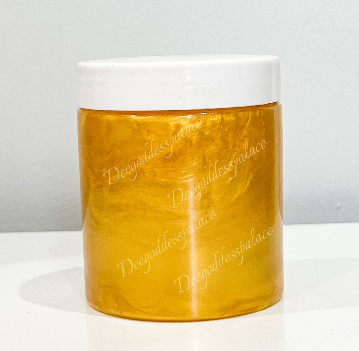 24K Gold Shimmer Clear Lipgloss (8oz Jar)