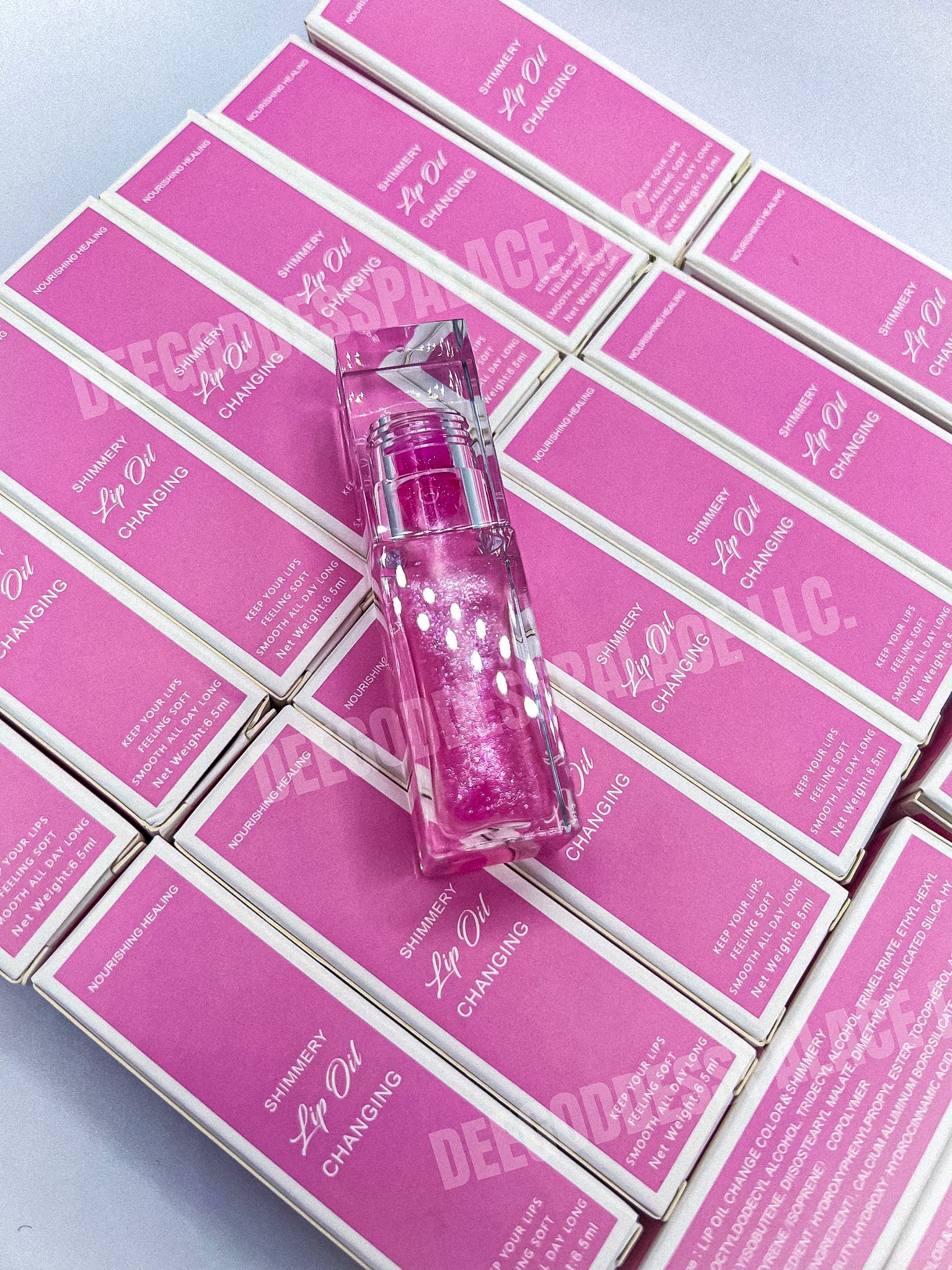 50pcs Wholesale Private Label Shimmering Color Changing Lip Oil