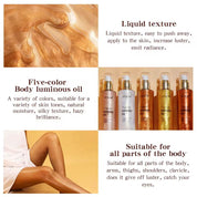 50pcs Private Label Body Glow Highlighter/Shimmer Oil