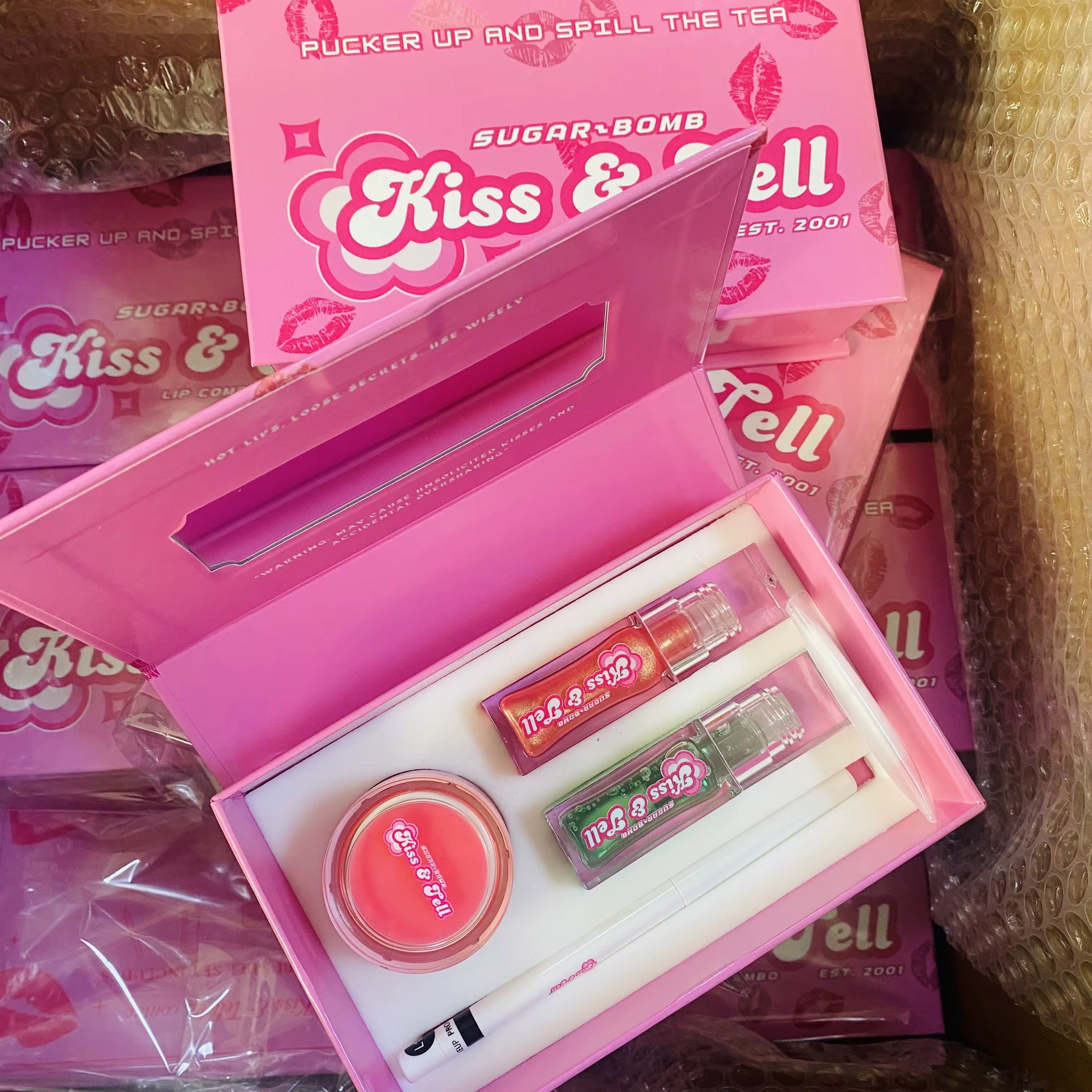 25 Sets 4-in-1 Private Label Lip Care Kit