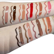 50 Sets Private Label Brown Square Tube Lip Gloss Kit