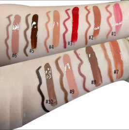 50 Sets Private Label Brown Square Tube Lip Gloss Kit
