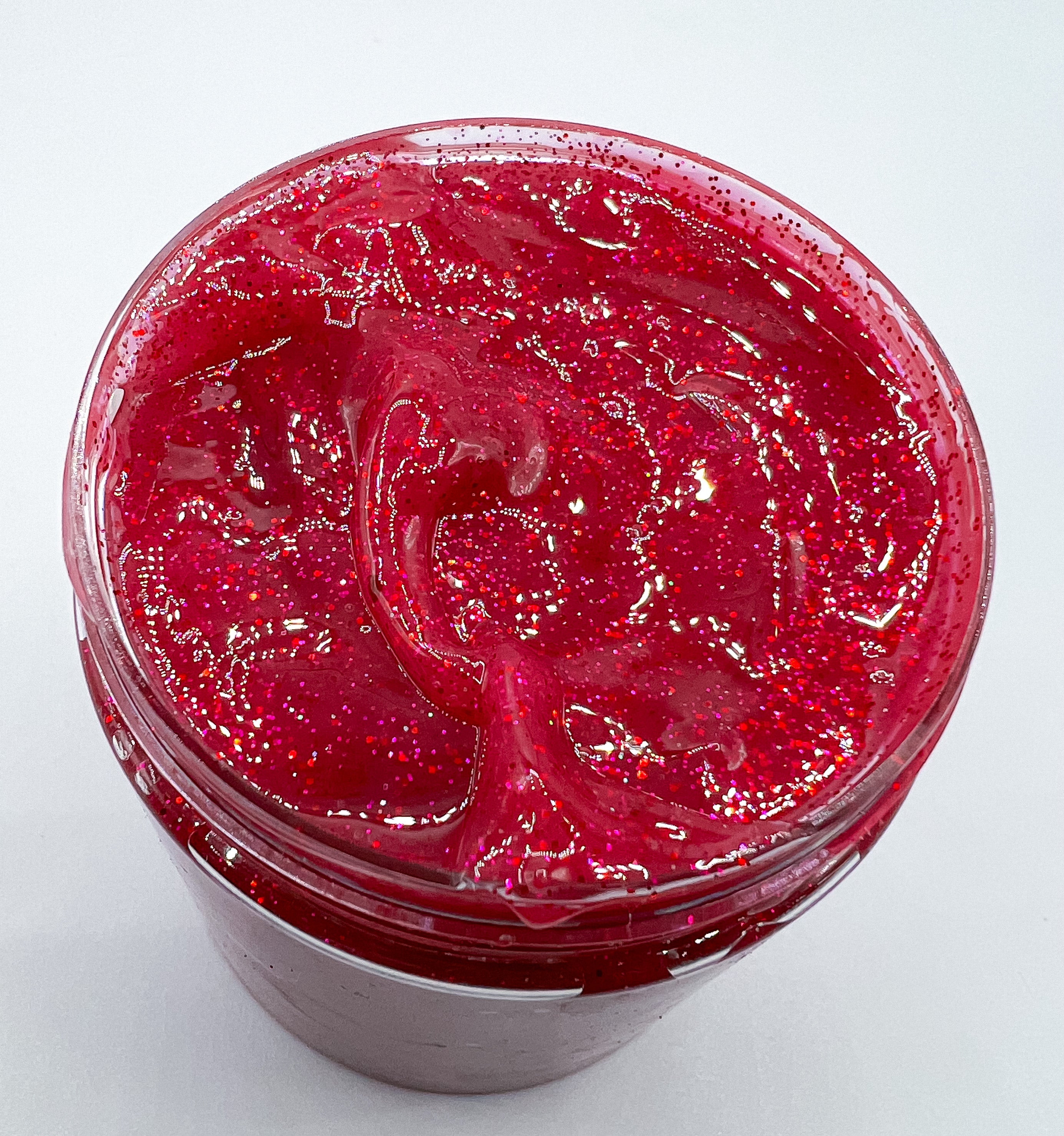 Red Glitter Clear Lipgloss (8oz Jar)
