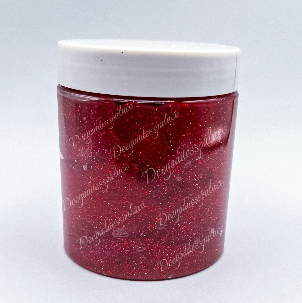 Red Glitter Clear Lipgloss (8oz Jar)