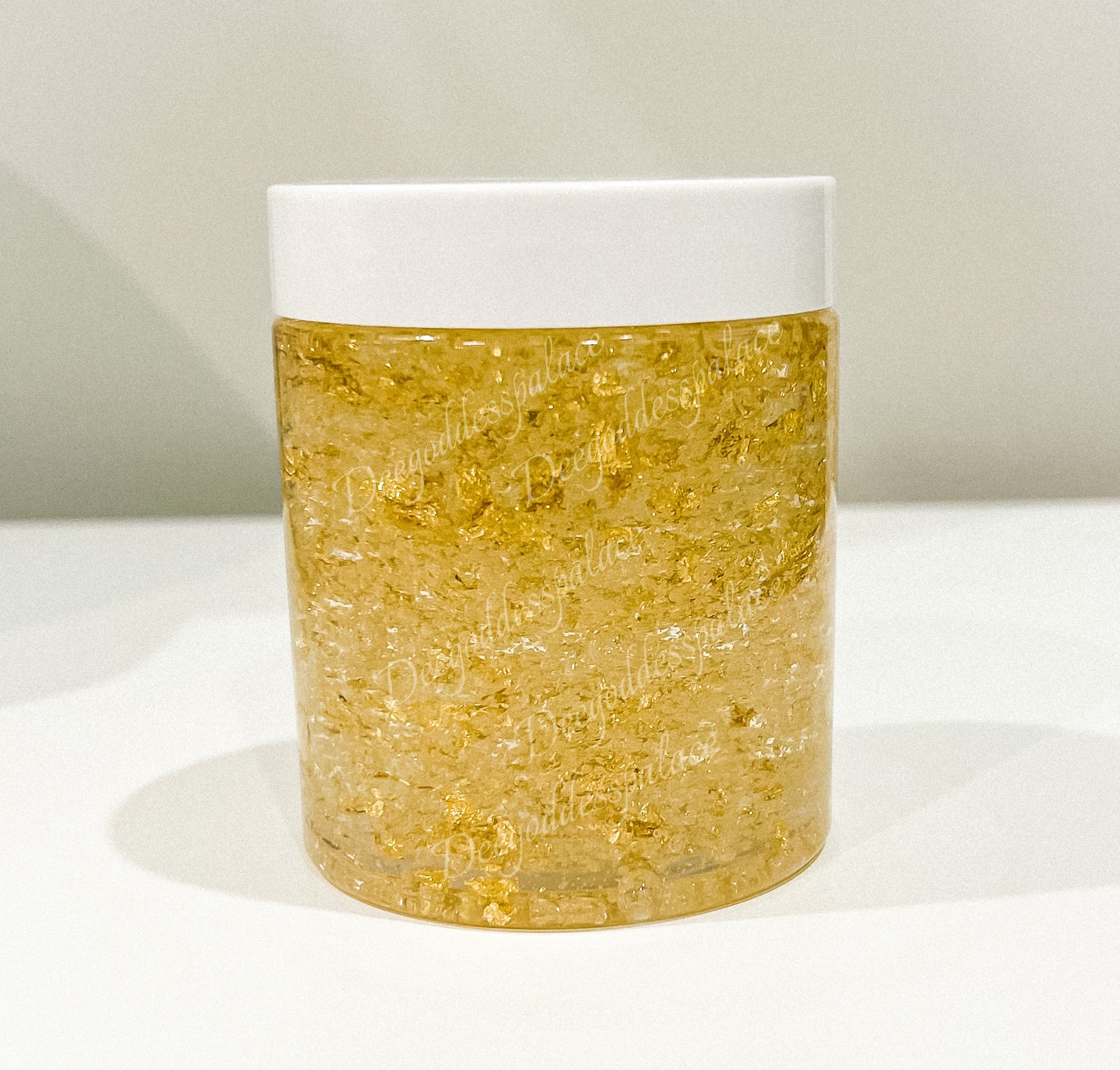 24K Gold Flakes Clear Lipgloss (8oz Jar)