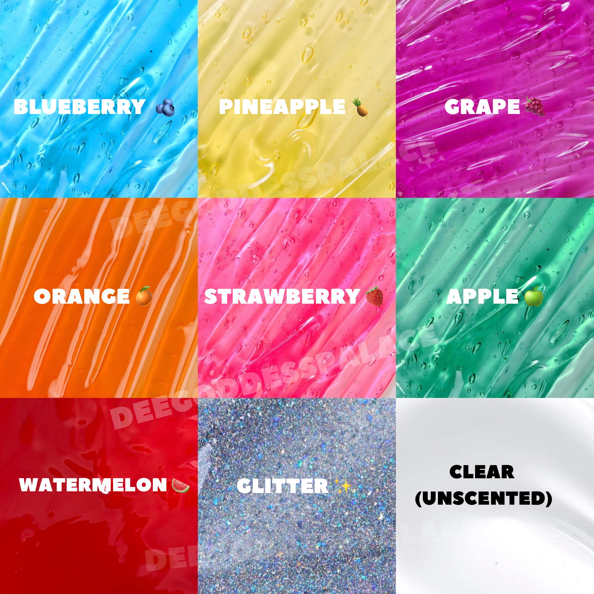 Wholesale Fruity Clear Juicy Lipgloss 🌈(8oz Pouch)
